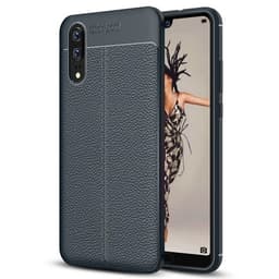 Lærmønstret silikondeksel Huawei P20 (EML-L29)  - Blå