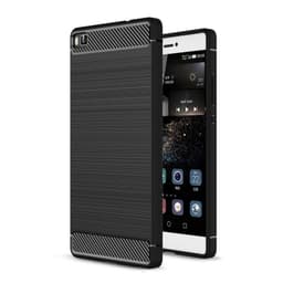 Harjattu TPU kuori Huawei P8 Lite 2015 (ALE-L21)  - musta
