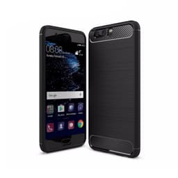 Harjattu TPU kuori Huawei P10 Plus (VKY-L29)  - musta