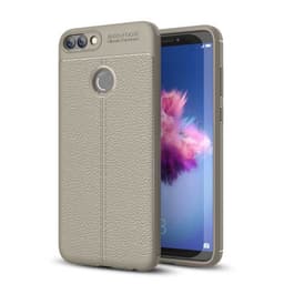 Nahkakuvioitu TPU kuori Huawei P Smart 2018 (FIG-L21)  - harmaa