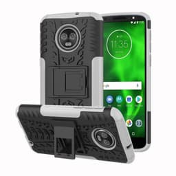 Støtsikkert deksel med stativ Motorola Moto G6 Plus (XT1926)  - Hvit