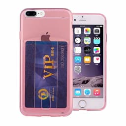 Silikonikuori kortilla Apple iPhone 7 Plus / 8 Plus  - pinkki