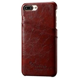 Retro Cover 2-kort Apple iPhone 7 Plus / 8 Plus  - brun