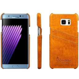 Retrokuori korttipaikoilla Samsung Galaxy Note 7 (SM-N930F)  - keltain