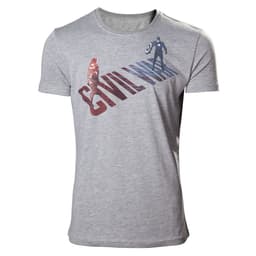 T-shirt Captain America - Civil War - grå (L)