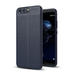 Lædermønstret silicone cover Huawei P10 Plus (VKY-L29)  - blå