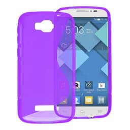 S-Line Silicone Cover til Alcatel One Touch Pop C7  - lilla