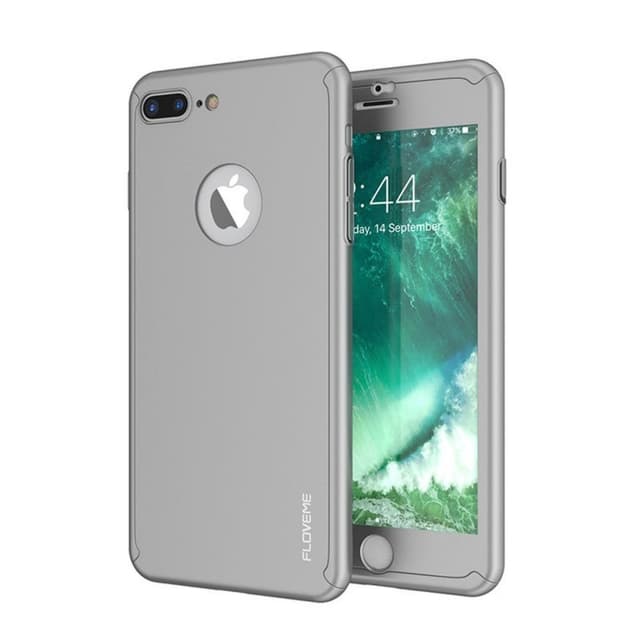 FLOVEME 360 cover med glas Apple iPhone 7 Plus  - Grå