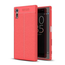 Lærmønstret silikondeksel Sony Xperia XZ / XZs (F8331)  - RØD