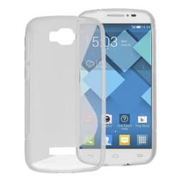 S-Line Silicone Cover til Alcatel One Touch Pop C7  - gennemsigtig