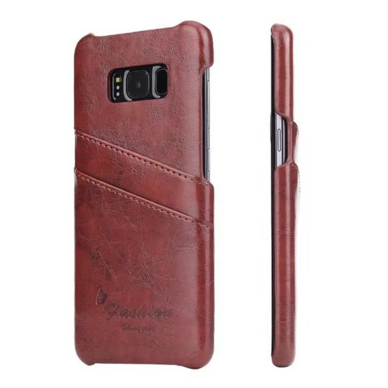 Retro Cover 2-kort Samsung Galaxy S8 (SM-G950F)  - brun