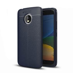 Lærmønstret silikondeksel Motorola Moto G5 (XT1670)  - Blå