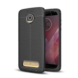 Nahkakuvioitu TPU kuori Motorola Moto Z2 Play (XT1710)  - musta
