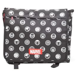 Marvel supersankari logo laukku (mustavalk)