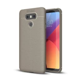 Nahkakuvioitu TPU kuori LG G6 (H870)  - harmaa