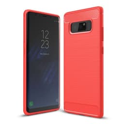 Børstet silikondeksel Samsung Galaxy Note 8 (SM-N950F)  - RØD