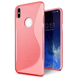 S-Line Silicone Cover tile cover Apple iPhone X / Xs  - rød