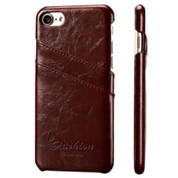 Retrokuori korttipaikoilla Apple iPhone 7, 8  - ruskea