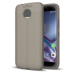 Nahkakuvioitu TPU kuori Motorola Moto G5s Plus (XT1805)  - harmaa