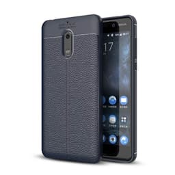 Nahkakuvioitu TPU kuori Nokia 6 (TA-1021)  - sininen