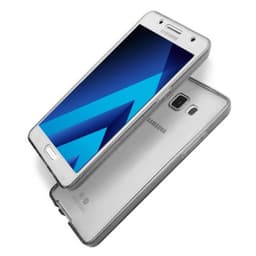 360° 2-delt silicone cover Samsung Galaxy A5 2017 (SM-A520F)  - Grå