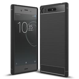 Børstet silikone cover Sony Xperia XZ1 (G8341)  - sort