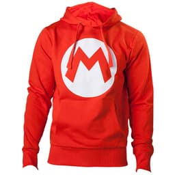 Hættetrøje Nintendo - Mario-motiv - rød (S)