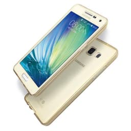 360° 2-delt silicone cover Samsung Galaxy A5 2015 (SM-A500F)  - guld