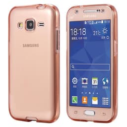 360° silikondeksel Samsung Galaxy J7 2015 (SM-J700F)  - Rosa