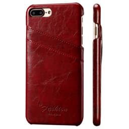 Retrokuori korttipaikoilla Apple iPhone 7 Plus / 8 Plus  - punainen