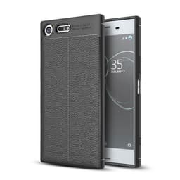 Nahkakuvioitu TPU kuori Sony Xperia XZ Premium (G8141)  - musta