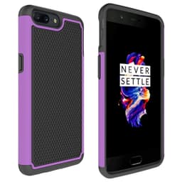 Heavy Duty 2i1 silikon skal OnePlus 5 (A5000)  - Lila