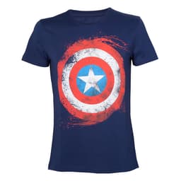 T-shirt Marvel - Captain's Shield blå (L)