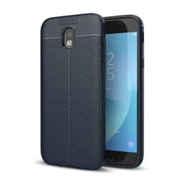 Nahkakuvioitu TPU kuori Samsung Galaxy J3 2017 (SM-J330F)  - sininen