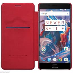 Nillkin Qin Flipdeksel OnePlus 3 / 3T  - RØD