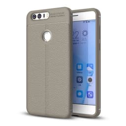 Nahkakuvioitu TPU kuori Huawei Honor 8 (FRD-L09)  - harmaa