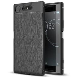 Nahkakuvioitu TPU kuori Sony Xperia XZ1 (G8341)  - musta