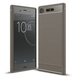 Børstet silikondeksel Sony Xperia XZ1 (G8341)  - Grå