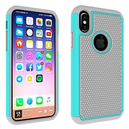 Heavy Duty 2i1 silikondeksel Apple iPhone X / Xs  - turkis
