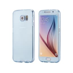 360° 2-delt silicone cover Samsung Galaxy S6 (SM-G920F)  - blå
