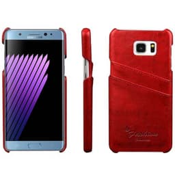 Retrokuori korttipaikoilla Samsung Galaxy Note 7 (SM-N930F)  - punaine