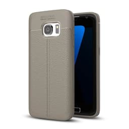Lærmønstret silikondeksel Samsung Galaxy S7 (SM-G930F)  - Grå
