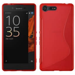 S Line Suojakuori Sony Xperia X Compact (F5321) -sovellukselle  - puna