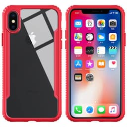 TPU puskurinlasikotelo Apple iPhone X / Xs  - punainen
