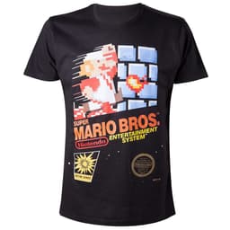 T-shirt Nintendo - Super Mario Bros NES svart (S)