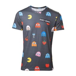 Pac-Man t-paita - Pac-Man hahmot (harmaa) (L)