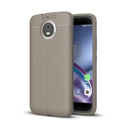 Lærmønstret silikondeksel Motorola Moto G5s (XT1794)  - Grå