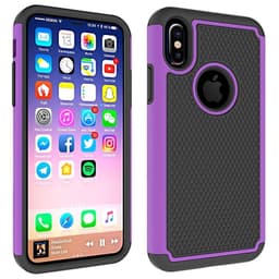 Heavy Duty 2i1 silikondeksel Apple iPhone X / Xs  - lilla