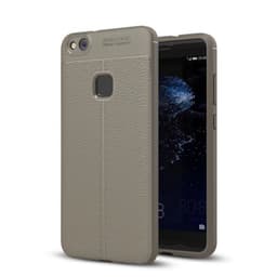 Nahkakuvioitu TPU kuori Huawei P10 Lite (WAS-LX1)  - harmaa