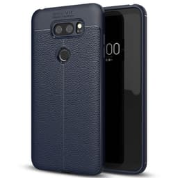 Nahkakuvioitu TPU kuori LG V30 (H930)  - sininen